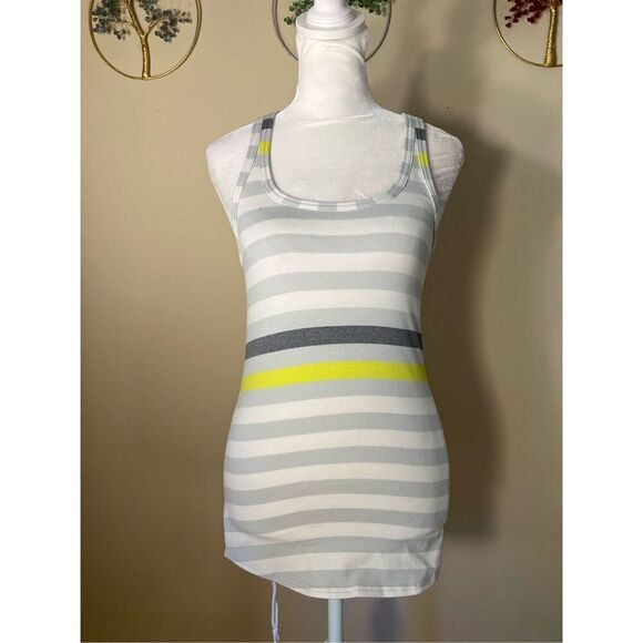 Lululemon Racerback Studio Stripe Tank Top Size 4 - Picture 5 of 6